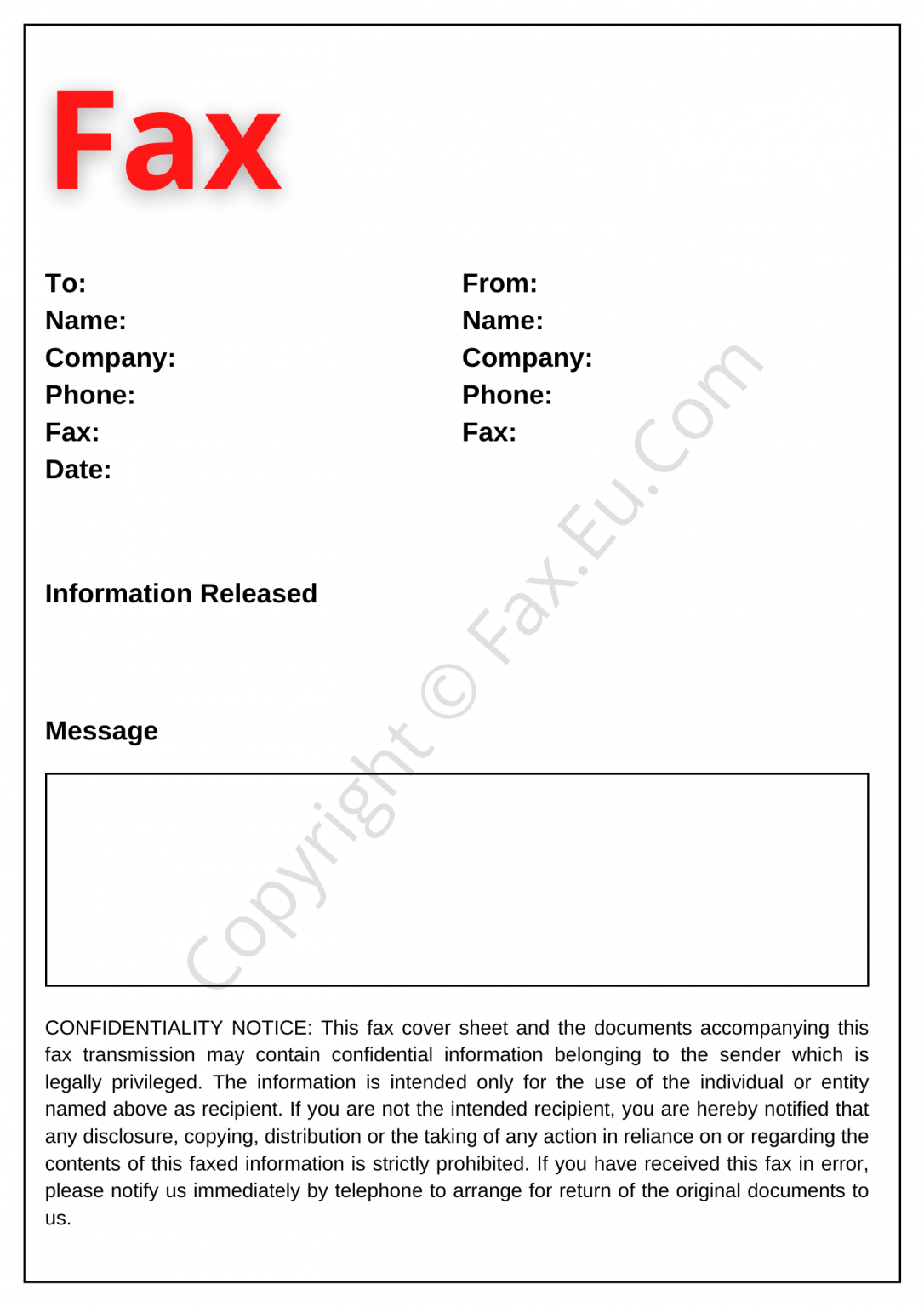 Doctor’s Office Fax Cover Sheet Printable and Editable Free Fax Cover Sheet Templates