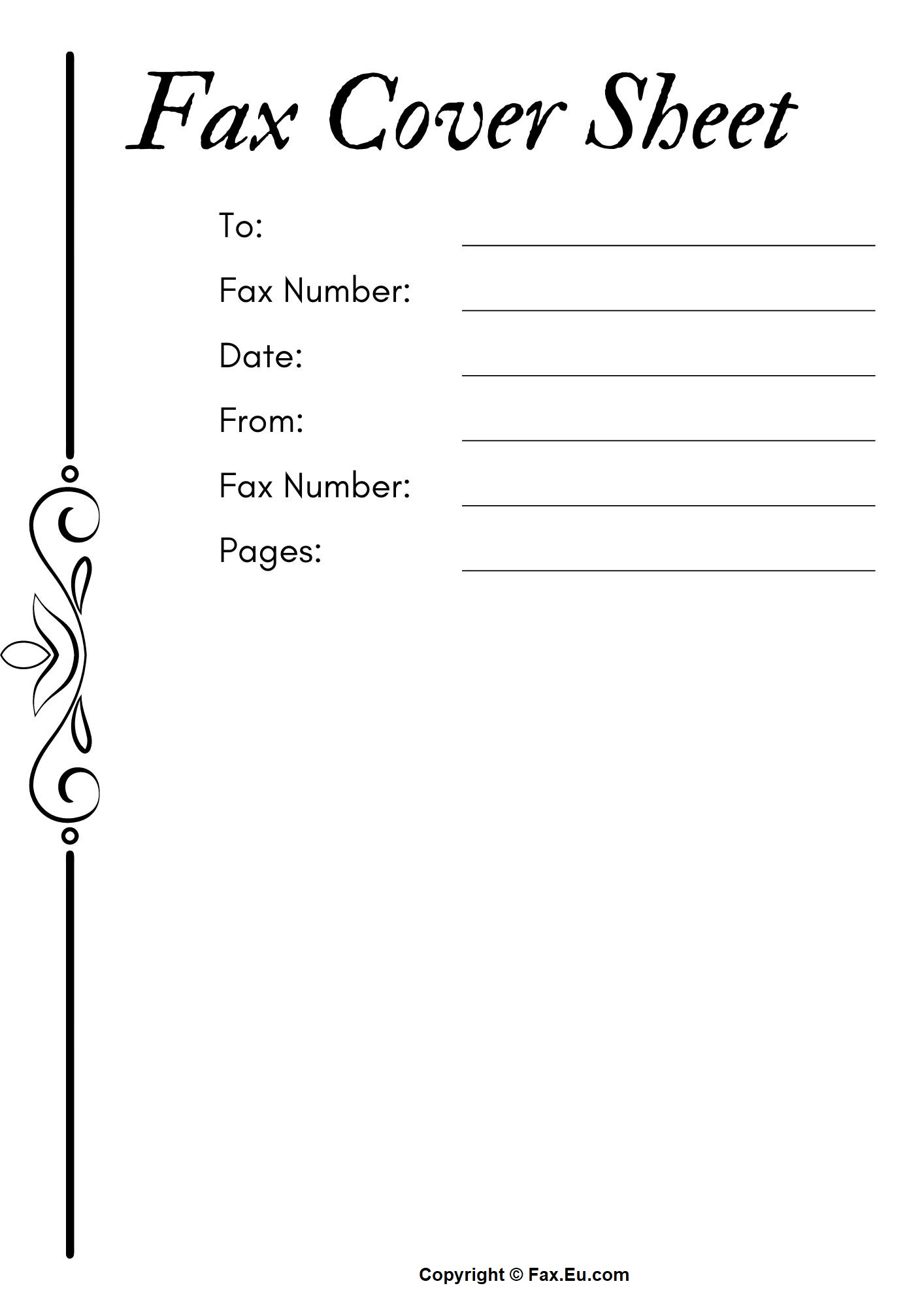 Free Editable Printable Fax Cover Sheet Free Editable Printable Fax Cover Sheet