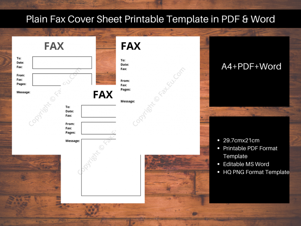 general fax cover letter template