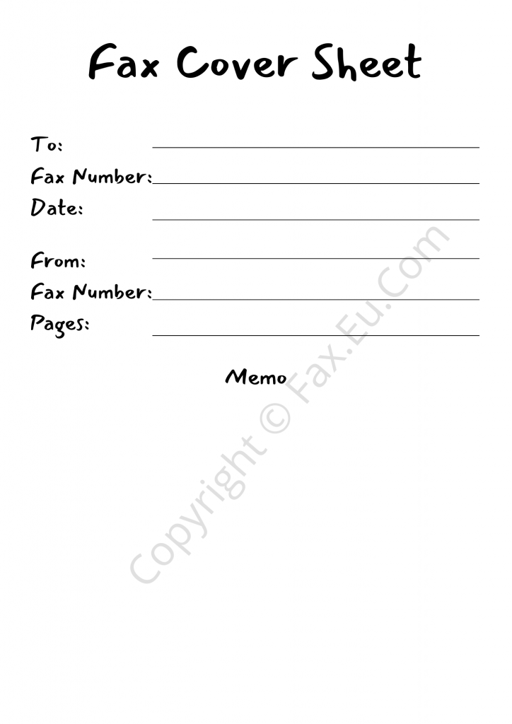 Sample Handwriting Fax Cover Sheet