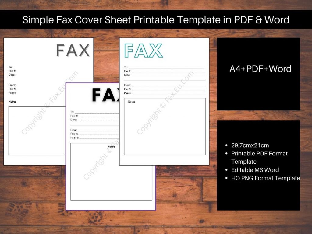 general fax cover letter template